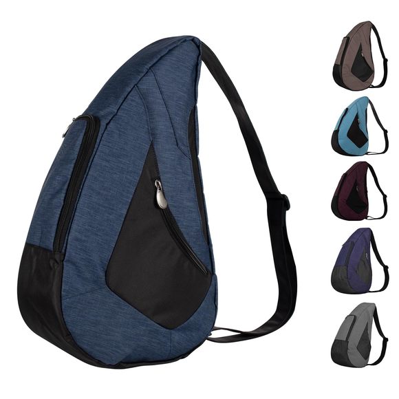 19" Crossbody Sling Traveler Healthy Back Bag Ocean >:) - Picture 1 of 8